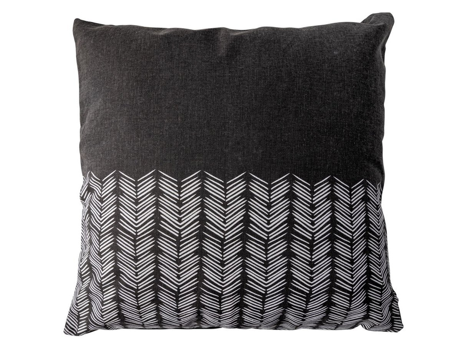 Poszewka Miss Lucy B&W Zigzag 40 x 40 cm czarna