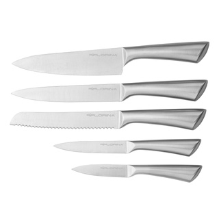 Zestaw noży w bloku + ostrzałka Florina Perfect Steel