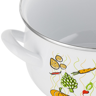 Garnek emaliowany Emalia Polska Pleszew Lumino 22 cm 5,3 l