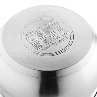 Komplet garnków nierdzewnych Florina Miron 8 elementów