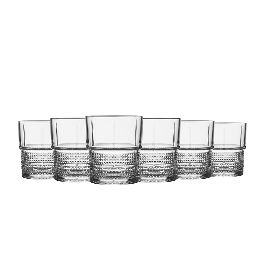 Komplet szklanek do whisky Bormioli Rocco Bartender Novocento 370 ml 6 sztuk