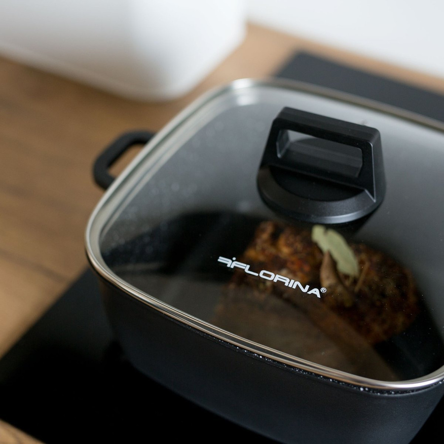 Garnek aluminiowy Florina Chef kwadratowy 28 x 28 x 10,7 cm 5,8 l
