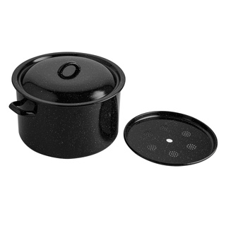 Garnek emaliowany Emalia Polska Pleszew do słoików z pokrywką 32 cm 16 l