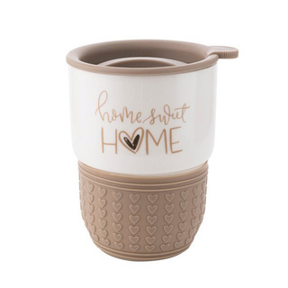 Kubek ceramiczny z pokrywką Molly 380 ml