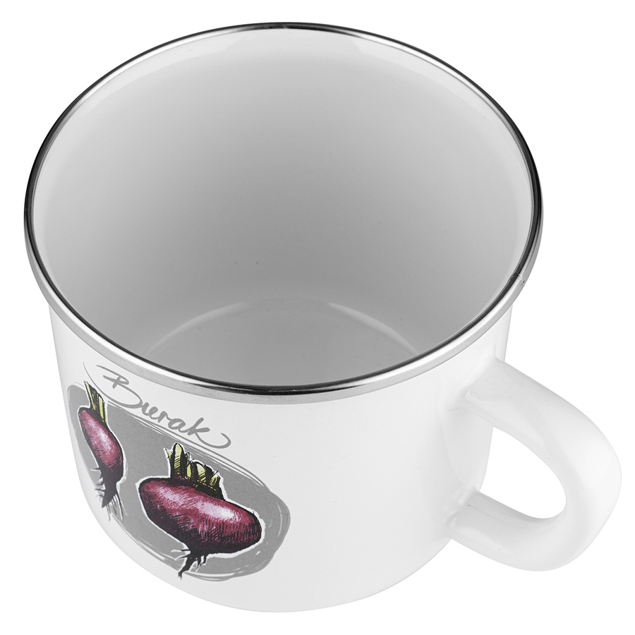 Zestaw kubków emaliowanych na indukcję Emalia Polska Pleszew Burak