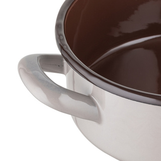 Garnek emaliowany Emalia Polska Pleszew Bruna 18 cm 1,9 l