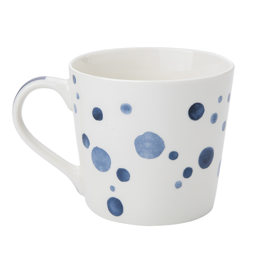 Kubek porcelanowy Florina Sara Blue 400 ml mix dekoracji