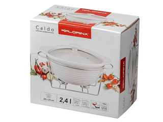 Naczynie półmisek Florina Caldo z podgrzewaczem 28 cm 2,4 l okrągły