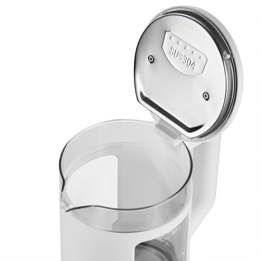 Czajnik elektryczny szklany Botti Electronic Carter 1,5 l 1350 W biały