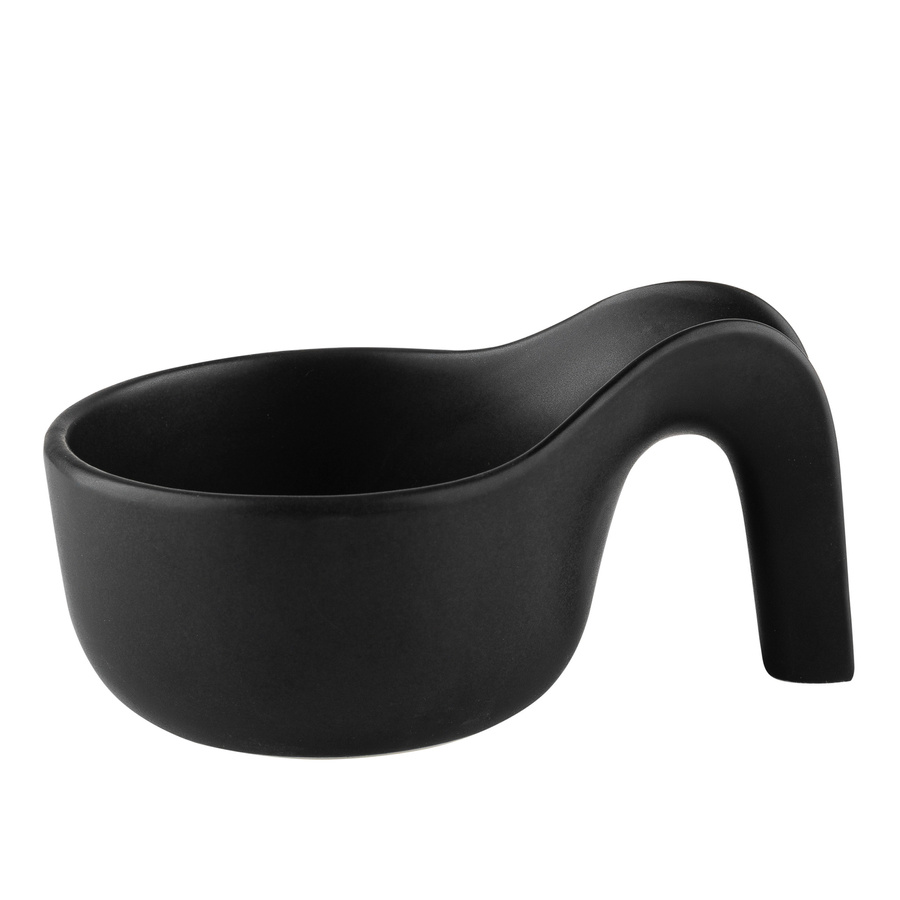 Miseczki do dipów na bambusowej podstawce Florina Adria 3 sztuki czarne