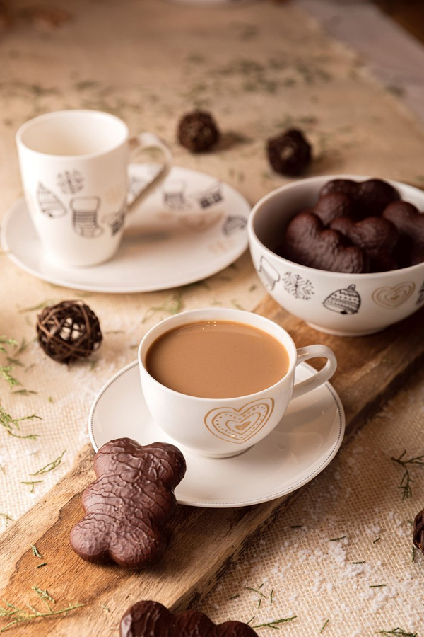 Filiżanka ze spodkiem Christmas motions 240 ml Florina