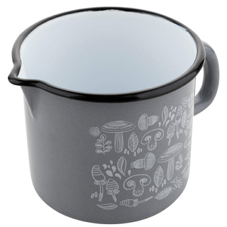 Kubek emaliowany prosty Emalia Polska Pleszew Porcini 12cm 1,24 l