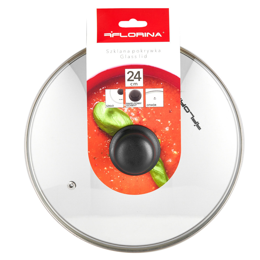 Zestaw pokrywek żaroodpornych Florina 20 cm i 24 cm i 28 cm