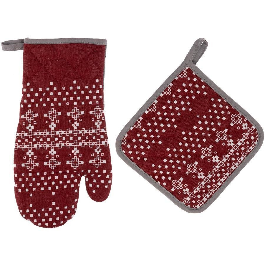 Rękawica kuchenna + łapka Miss Lucy Merry 18 x 33 cm; 20 x 20 cm