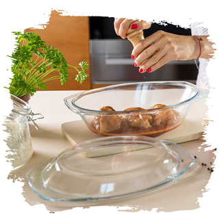 Naczynie żaroodporne Termisil gładkie owalne 2,9 l