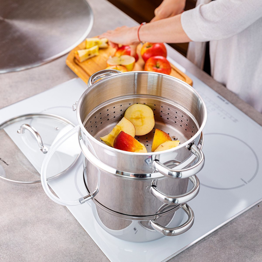 Sokownik Florina Midi 5 l indukcja + 2 Dzbanki Bormioli Rocco Bistrot 1 l