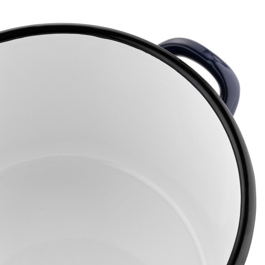 Garnek emaliowany prosty Emalia Polska Pleszew Polino 18cm 3,5 l