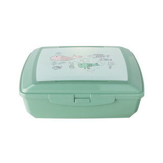 Pojemnik śniadaniowy / śniadaniówka Praktyczna Forever Young Rybki 1,3 l zielony 