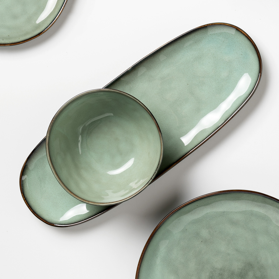 Salaterka ceramiczna Florina Acqua 15 cm