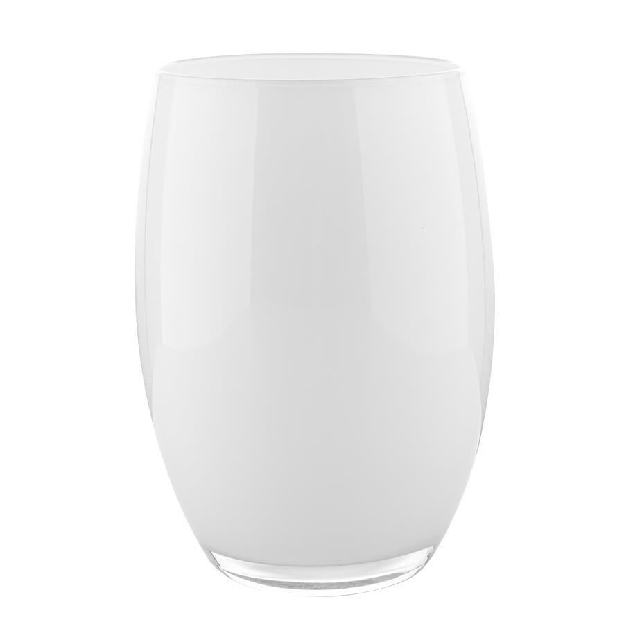 Wazon szklany Florina Capri biały 20 cm