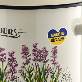 Garnek emaliowany na indukcję i gaz Emalia Polska Pleszew Lavello 6 l 22 cm 