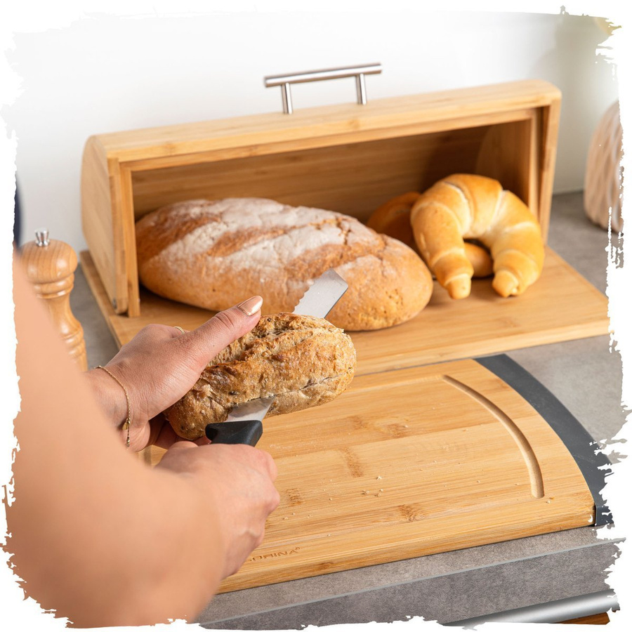 Chlebak bambusowy Florina Woody 39,5 x 29,5 x 16,5 cm