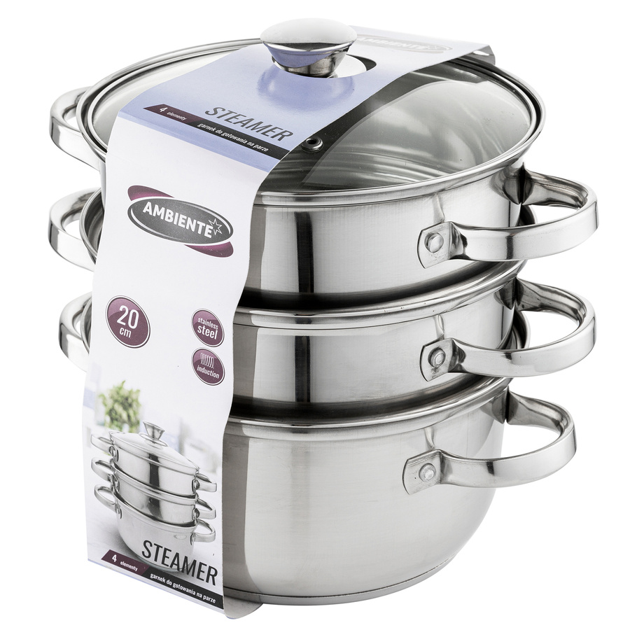 Garnek do gotowania na parze Ambiente Steamer 20 cm 4 elementy