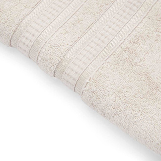 Ręcznik Miss Lucy bambus Luis 70 x 140 cm beżowo-szary