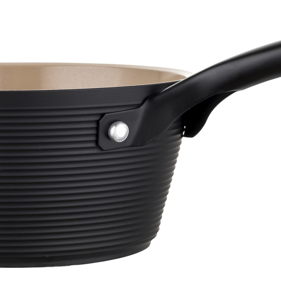 Rondel aluminiowy Carina Black by Mateusz Gessler 16 cm 1l