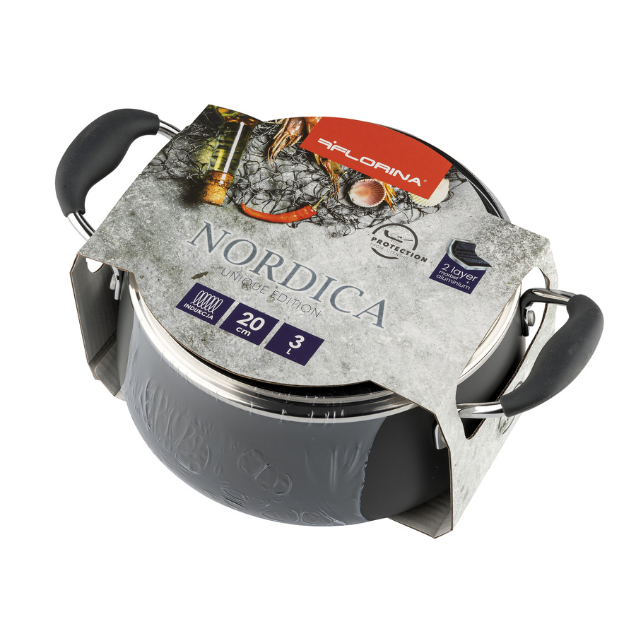 Garnek aluminiowy Florina Nordica 20 cm 3 l