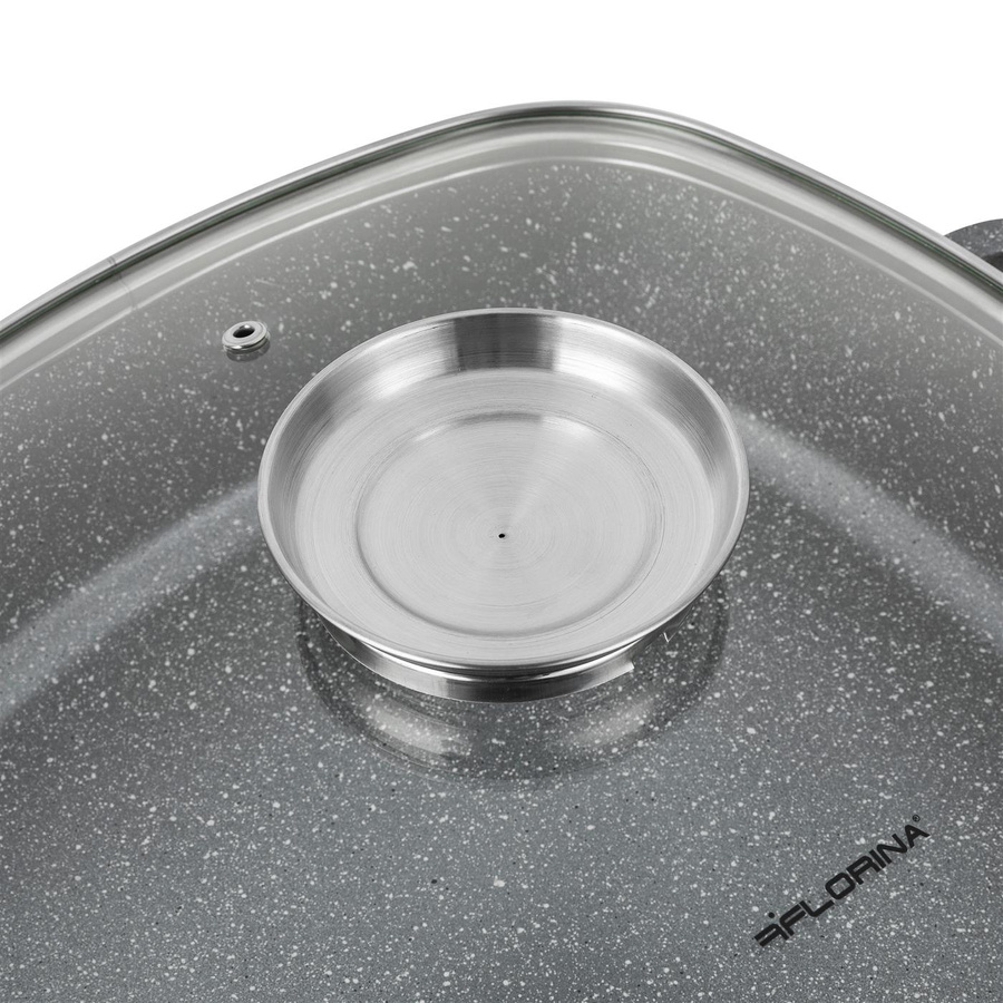 Brytfanna z aromatyzerem Florina Lava by Mateusz Gessler 28x28x7,5 cm 3,5 l