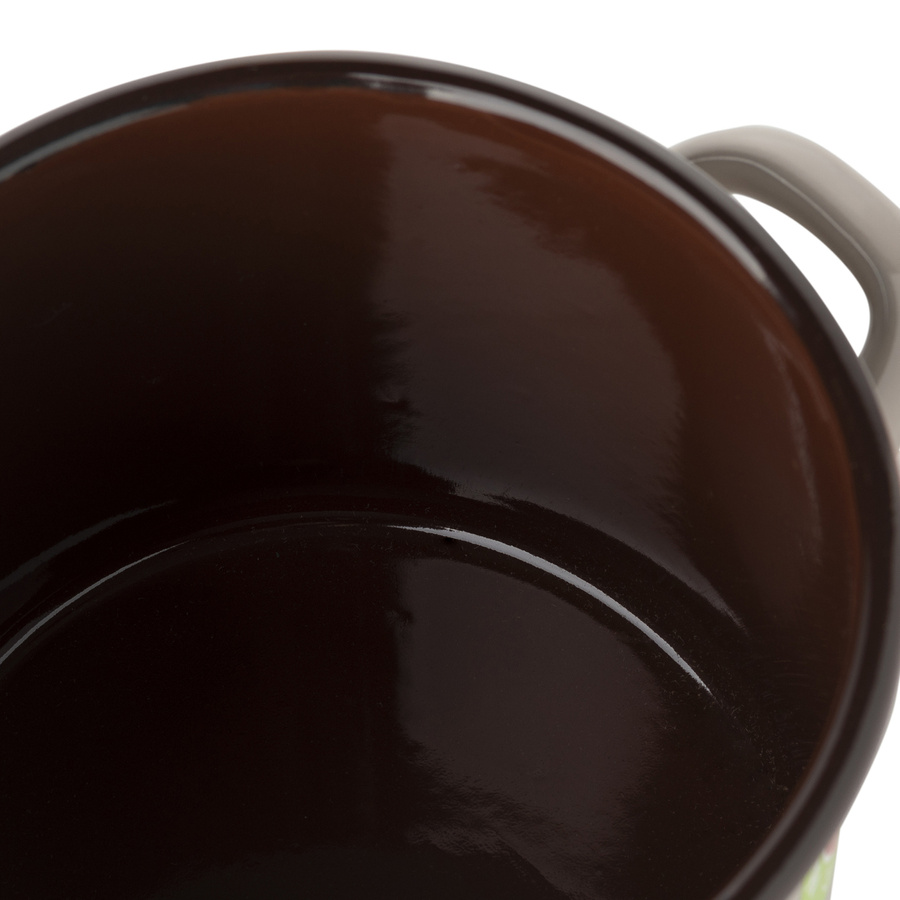 Garnek emaliowany Emalia Polska Pleszew Bruna 12 cm 650 ml