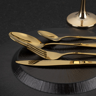 Komplet sztućców Florina Forte Flock 16 elementów złote