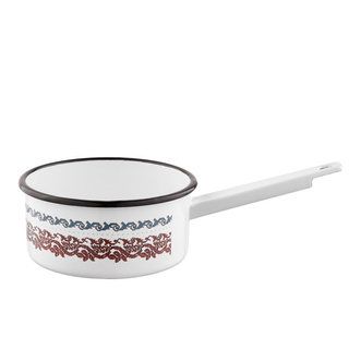 Rondel emaliowany prosty bez pokrywki Emalia Polska Pleszew Verry Merry 16 cm 1,4 l