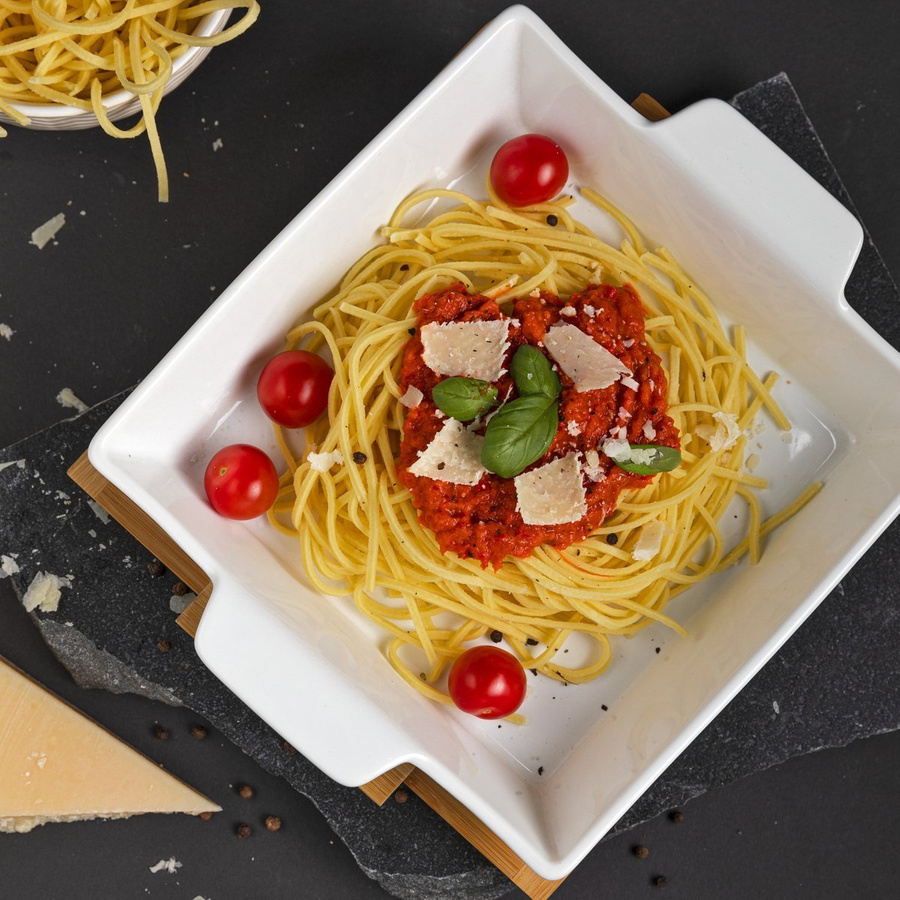 Naczynie ceramiczne na podstawie bambusowej Florina Modeno kwadratowe 26