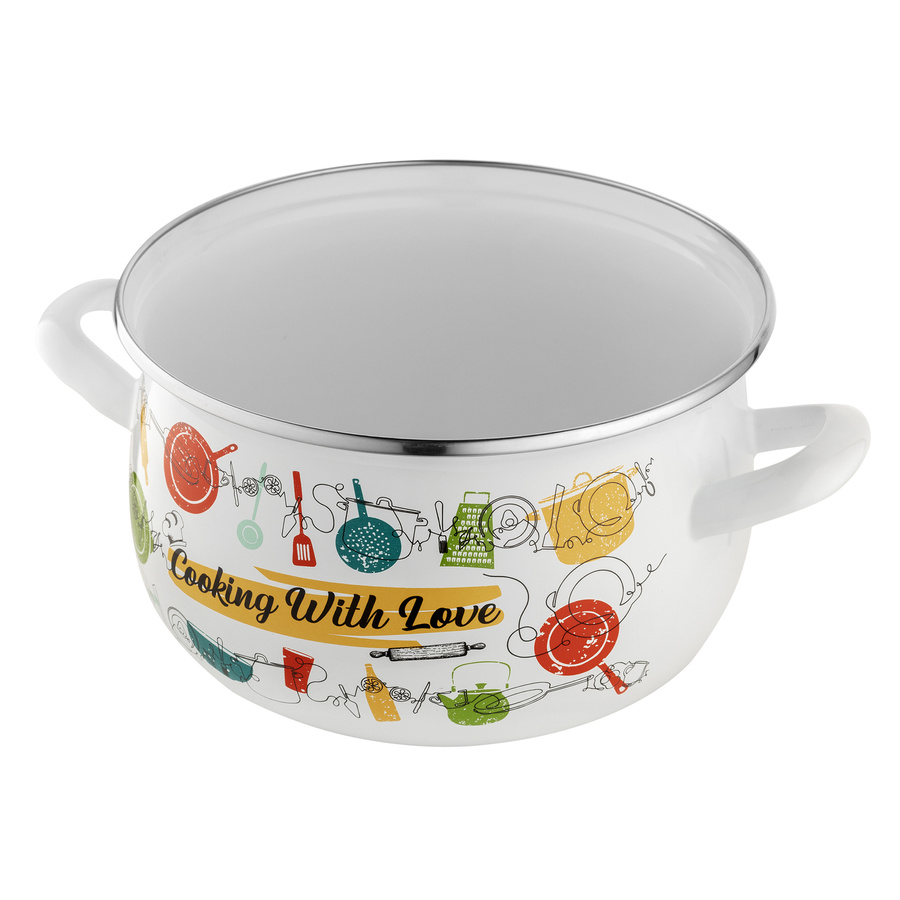 Garnek emaliowany Emalia Polska Pleszew Julia 20 cm 4,2 l