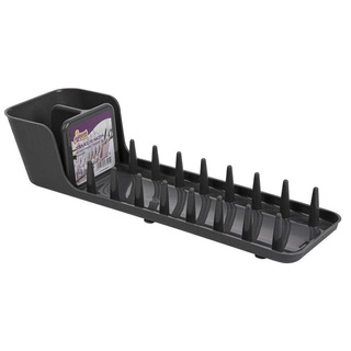 Ociekacz do naczyń Praktyczna Capri szary 44,5 x 10,2 x 13,8 cm