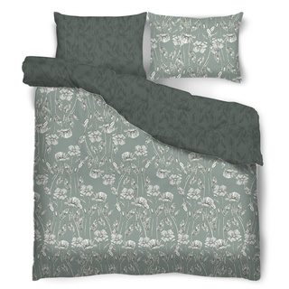 Pościel mikrofibra Miss Lucy Noche Pola Green 160x200 cm i 2x70x80 cm