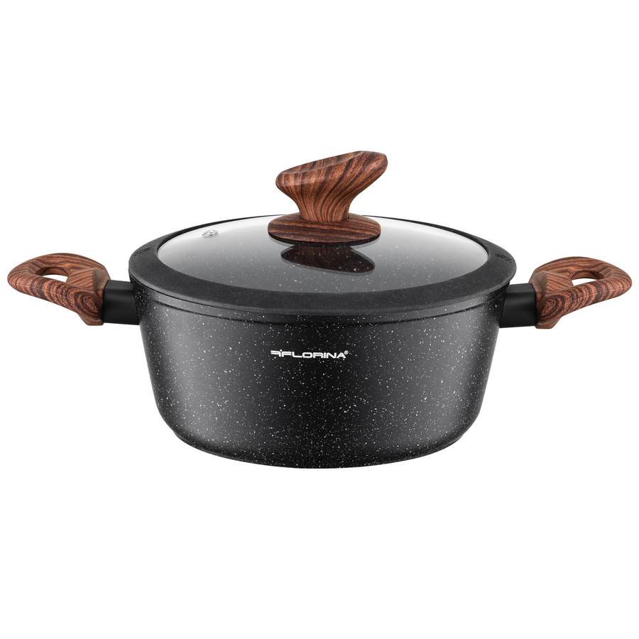 Zestaw garnków aluminiowych Florina Master Black 9el.