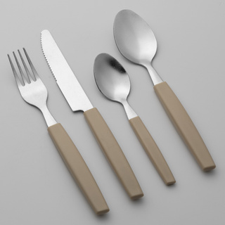 Komplet sztućców Florina Allegra 16 elementów beż
