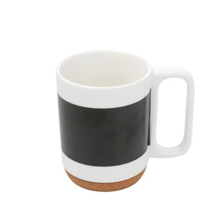 Kubek na korkowej podstawce Florina Black 280 ml