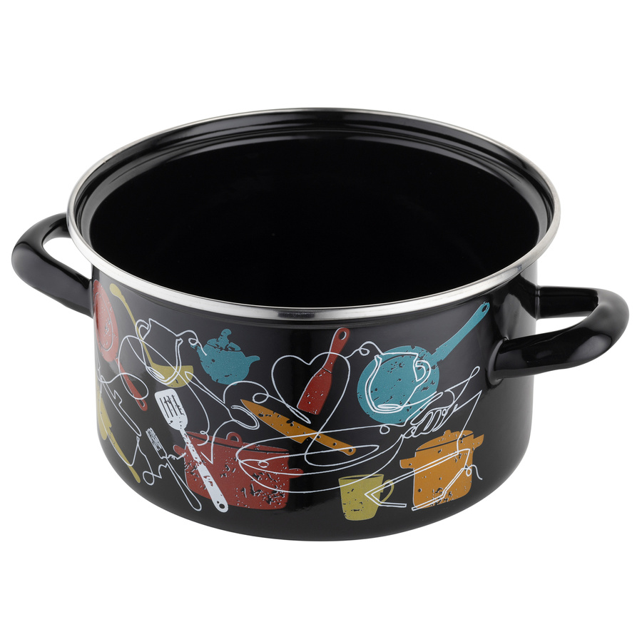 Garnek emaliowany Emalia Polska Pleszew Malena 20 cm 3,7 l