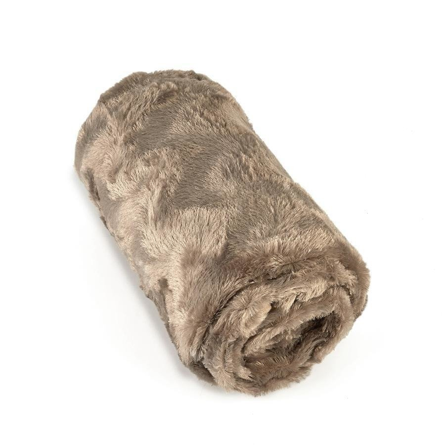 Zestaw Miss Lucy Angel Koc 150x200 cm + 2x Poszewka 45x45 cm beżowa