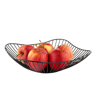 Metalowy kosz na owoce Florina 25,5 x 7 cm czarny