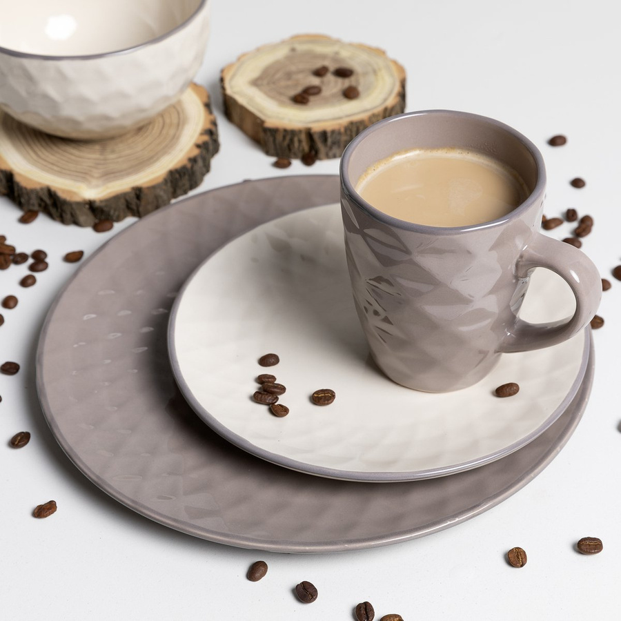 Kubek Florina Diamond 320 ml ciemnoszary