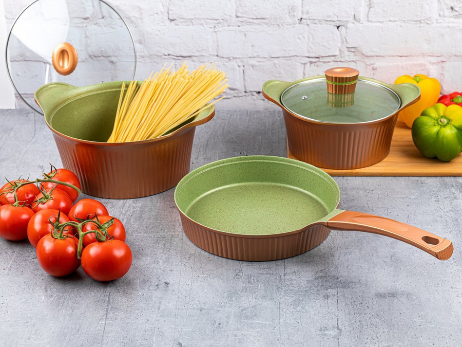 2x PATELNIA FLORINA FOREST 24/28 CM GAZ INDUKCJA