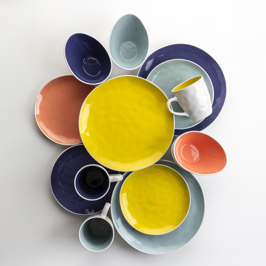 Talerz deserowy Arancini Yellow 20,5 cm