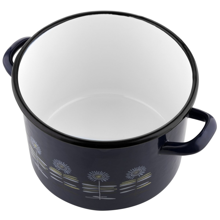 Garnek emaliowany prosty Emalia Polska Pleszew Polino 20cm 4,7 l