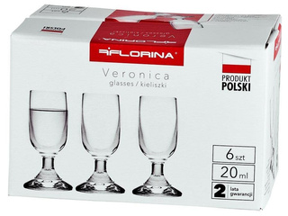 Kieliszki do wódki Florina Veronica 20 ml 6 Szt