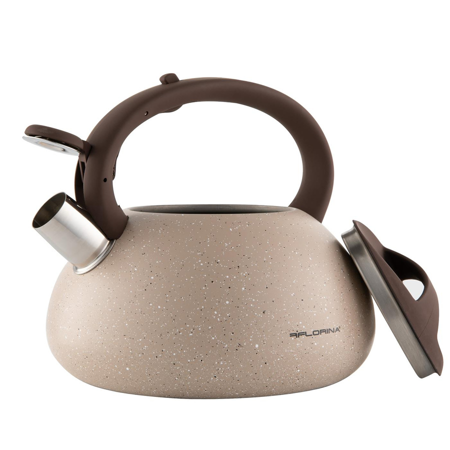 Czajnik nierdzewny na indukcję i gaz Florina Lava 2,5 l beżowy